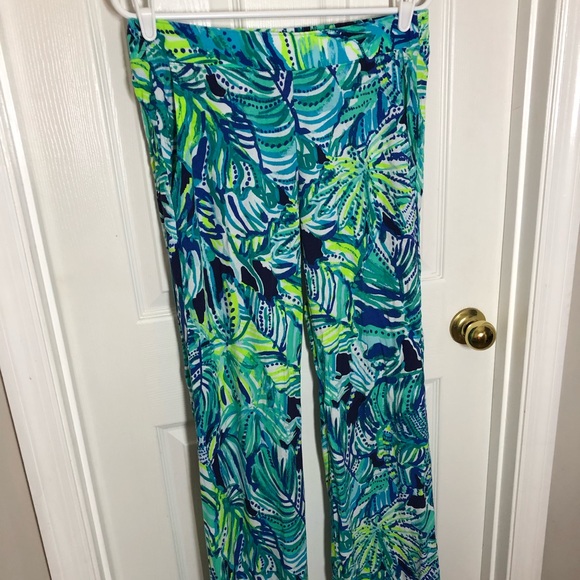 Lilly Pulitzer Islamorada Beach Palazzo Pant in “Armadilly Dally” - Picture 1 of 9